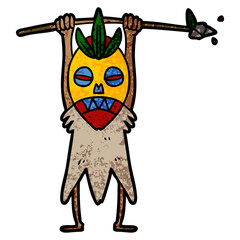 cartoon cannibal shaman