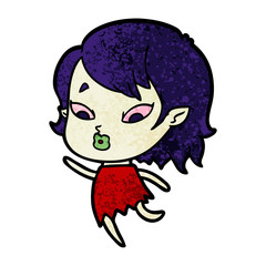cute cartoon vampire girl