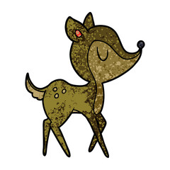 cartoon cute deer