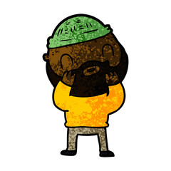 cartoon bearded man