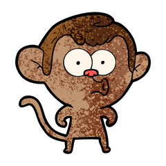 cartoon hooting monkey