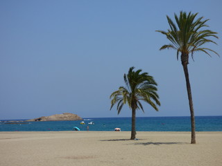 Fototapeta na wymiar Carboneras, localidad costera de Cabo de Gata Almería (Andalucía,España) 