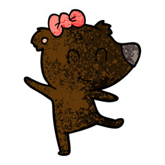 female bear cartoon