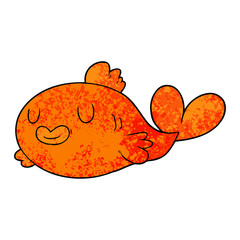 happy cartoon fish