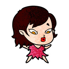 cute cartoon vampire girl
