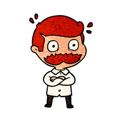 cartoon man with mustache shocked