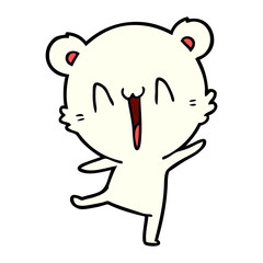 happy polar bear cartoon