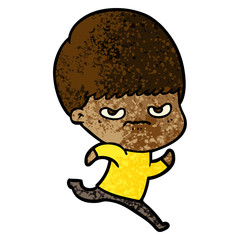 cartoon angry boy