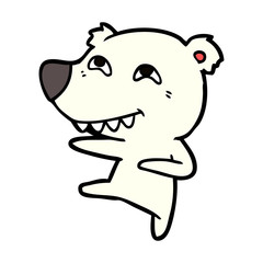 Obraz premium polar bear cartoon