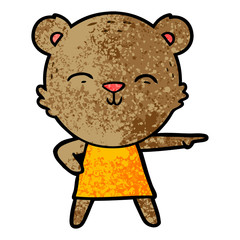 happy cartoon bear