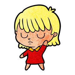 cartoon woman