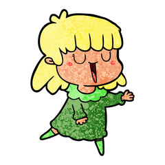 cartoon woman