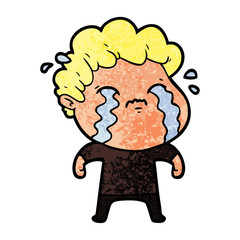 cartoon man crying