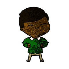 cartoon smiling boy