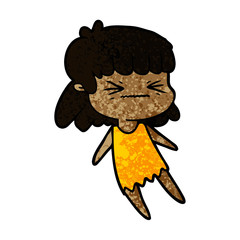 cartoon angry girl