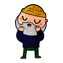 cartoon man with beard