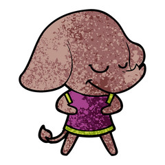 cartoon smiling elephant