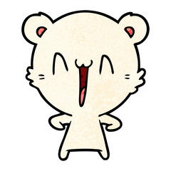 happy polar bear cartoon