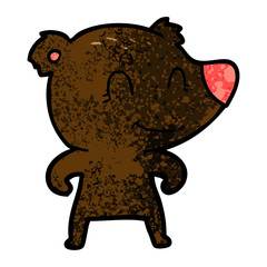 smiling bear cartoon