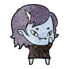 cartoon friendly vampire girl