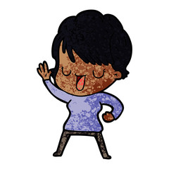 cartoon woman talking