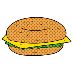 cartoon bagel