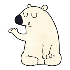 cartoon polar bear