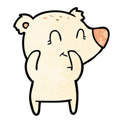 giggling polar bear cartoon