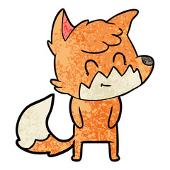 cartoon friendly fox