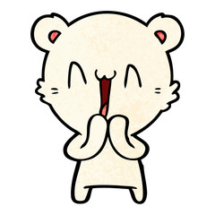 happy polar bear cartoon