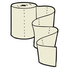 cartoon kitchen roll
