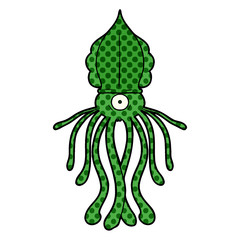 cartoon squid