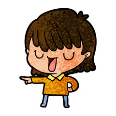 cartoon woman
