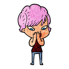 cartoon woman