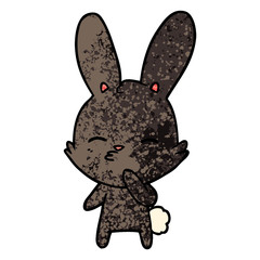 curious bunny cartoon