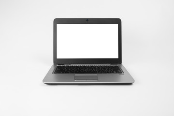 Fototapeta premium modern notebook computer isolated on white background