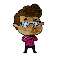 cartoon cool guy