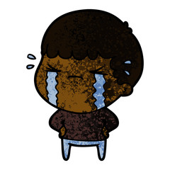 cartoon man crying