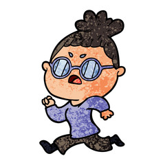 cartoon annoyed woman