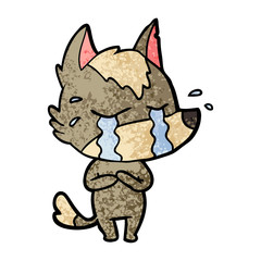 cartoon crying wolf