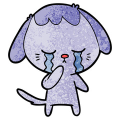 cartoon crying dog