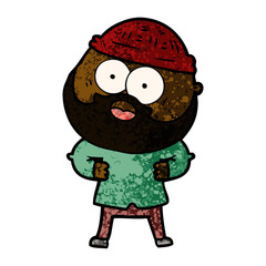 cartoon bearded man