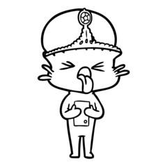 disgusted cartoon alien princess