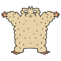 cartoon yeti