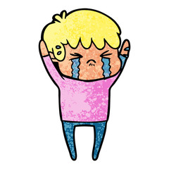 cartoon boy crying