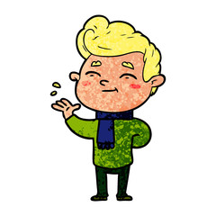 Fototapeta premium happy cartoon man