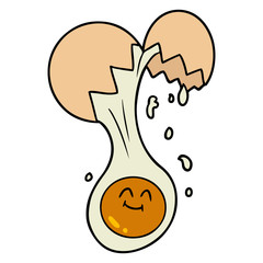 cartoon egg yolk