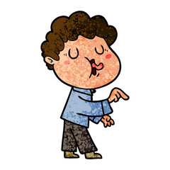 cartoon man singing