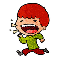 cartoon laughing man