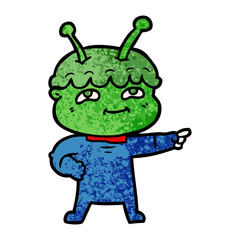 friendly cartoon spaceman